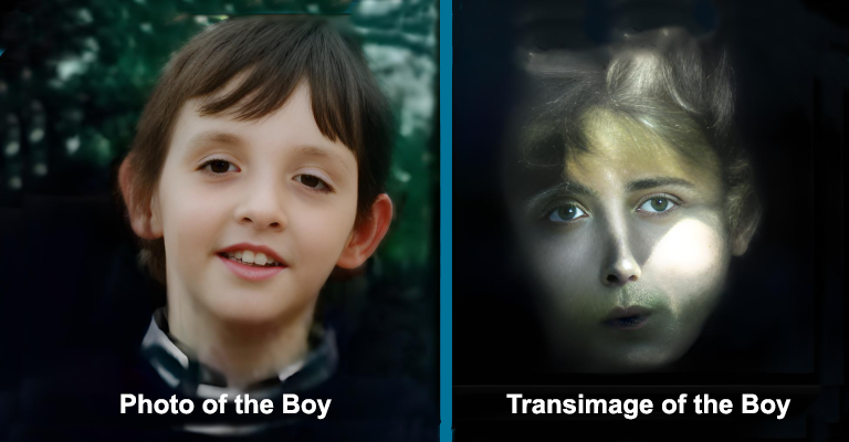 Transimage of a boy