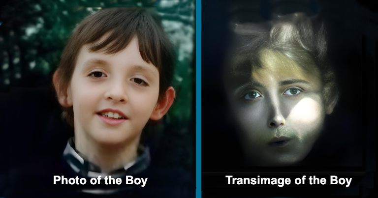 Transimage of a boy