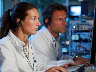 Technicians receiving communications