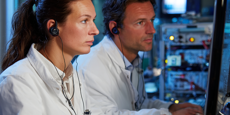 Technicians receiving communications