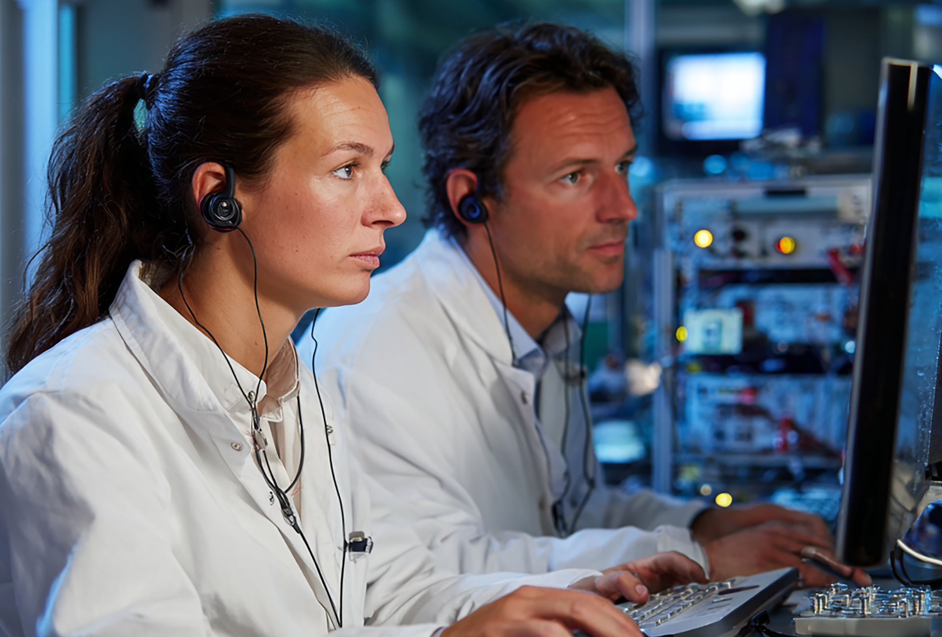 Technicians receiving communications